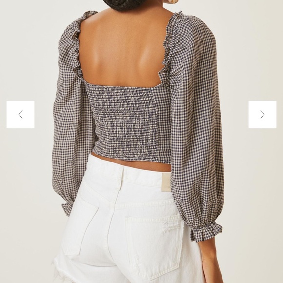 ASTR THE LABEL GINGHAM CORSET TOP 🖤🤍✨ - Picture 2 of 7